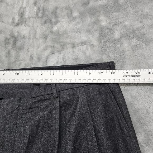Perry Ellis Portfolio Dress Pants Mens 38/30 Gray Pleated Cuffed Polyester Rayon - Picture 7 of 11